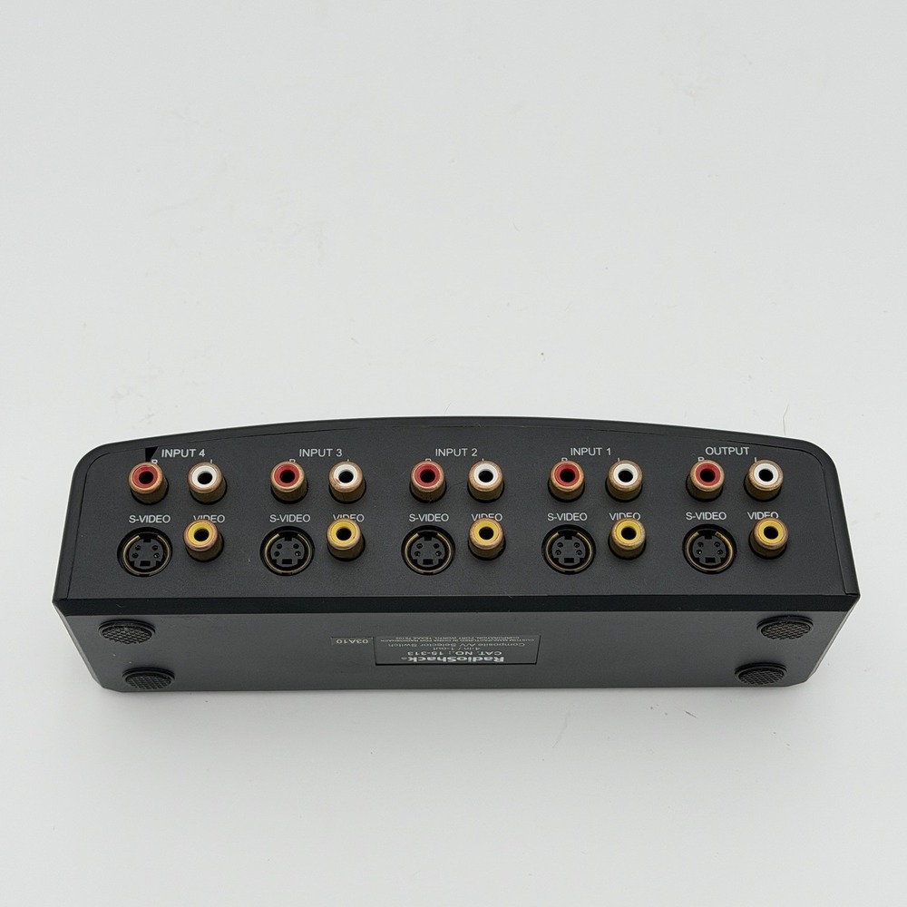 RadioShack Composite A/V Selector Switch 4-in 1-out Model 15-313 - Picture 4 of 4